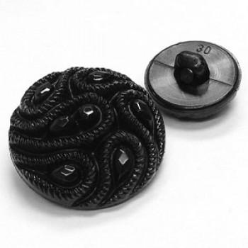 NV-1840 - Black Fashion Button - 5 Sizes